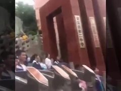 半自動折り返しの障壁の回転木戸の駅のハンディキャップの回転木戸